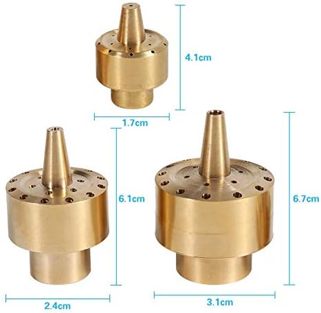 Lazmin 14 12 34 Brass Fountain Nozzle Sprinkler Head for Water Gardens