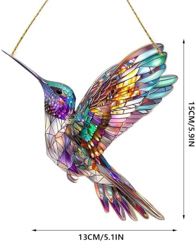 Hummingbird Acrylic Window Hanging Ornament Decor