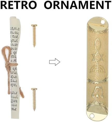 PRETYZOOM Vintage Mezuzah Scroll Door Blessing