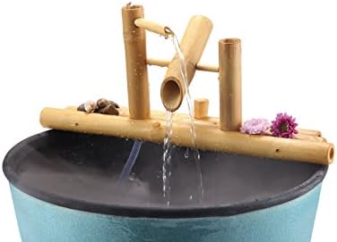 Lifegard Aquatics Bamboo Fountain Kit with Pump and Plant Holder