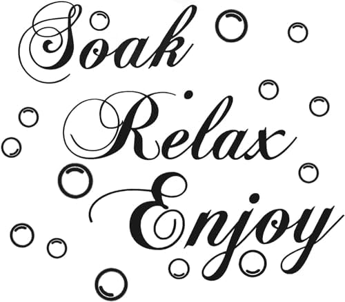 Bathroom Wall Decals Soak Relax Enjoy Stickers