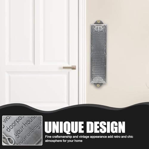 VICASKY Brass Mezuzah Door Hanger with Scroll