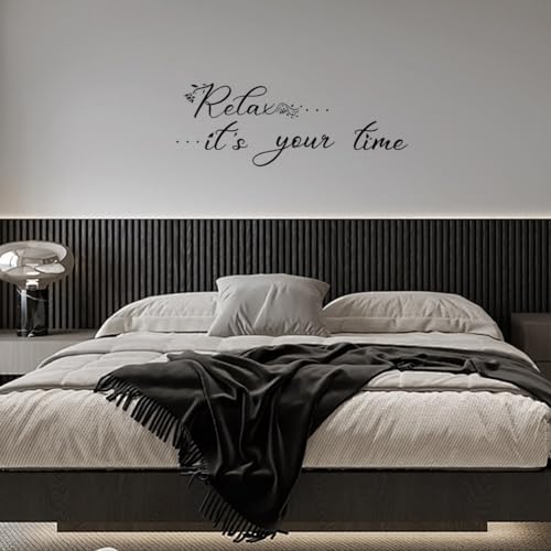 PLIGREAT Relax Quotes Wall Stickers Peel and Stick