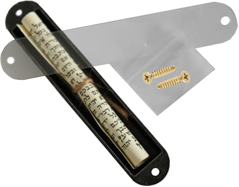 Holy Land Market Bronze Mezuzah Cases Pair