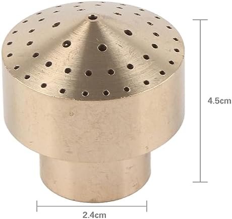 GLOGLOW Brass Column Nozzle for Water Fountains