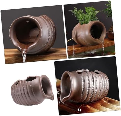Ceramic Jar Water Fountain Decor for Outdoor Garden and Fish Tank