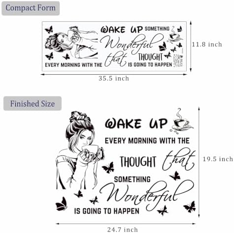 Inspirational Quotes Wall Stickers for Women Bedroom Decor