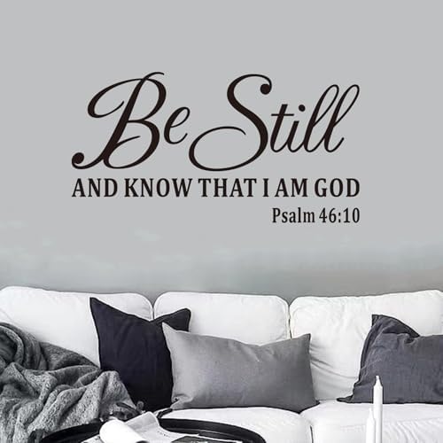 Bible Verse Wall Sticker Be Still and Know I Am God