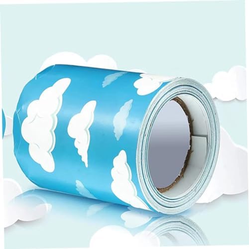 Cabilock Cloud Pattern Bulletin Board Border Trim for Classroom and Home