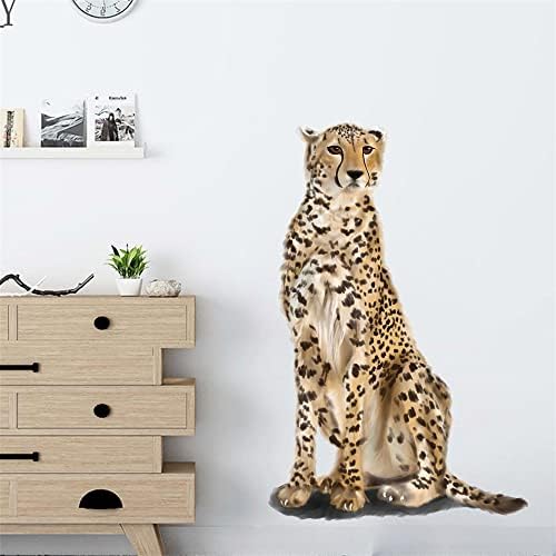 ROFARSO Realistic Cool Cheetah Wall Decals Peel and Stick