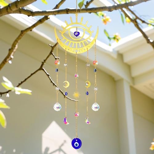 HD Crystal Suncatcher Evil Eye Decor for Windows