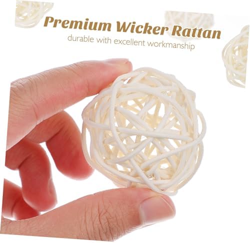 15Pcs White Rattan Balls for Wedding Christmas Party Decor
