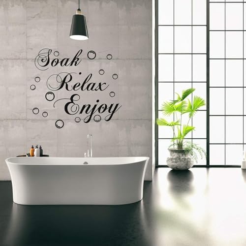 Bathroom Wall Decals Soak Relax Enjoy Stickers