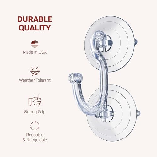 SEWANTA Giant Suction Wreath Hanger for Glass Doors