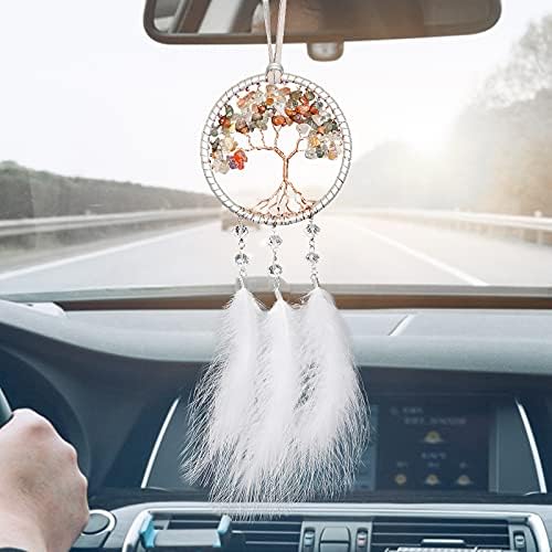 Alynsehom Dream Catcher Car Rear View Mirror Pendant