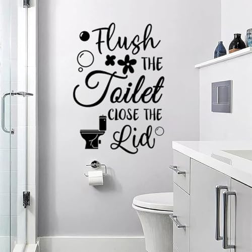 Bathroom Decals Peel and Stick Vinyl Quotes Wall Art