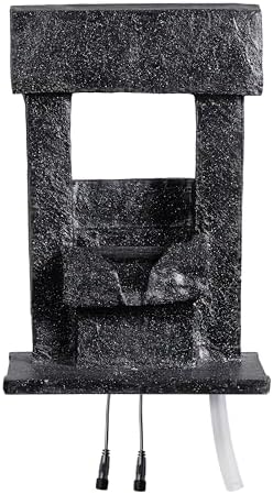 GOSSI Outdoor Waterfall Fountain with Zen LED Lights