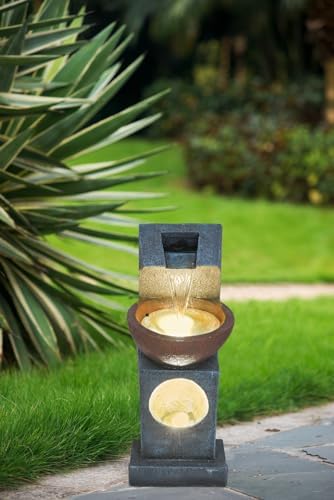 Enhance Outdoor Serenity with Sculptural Water Fountain