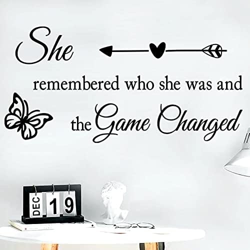 Inspirational Butterfly Wall Decal for Girls and Women