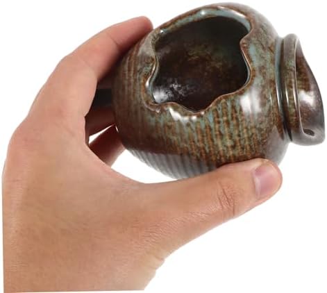 Kisangel Ceramic Jar Fountain Decor Outdoor Garden Bird Fountain