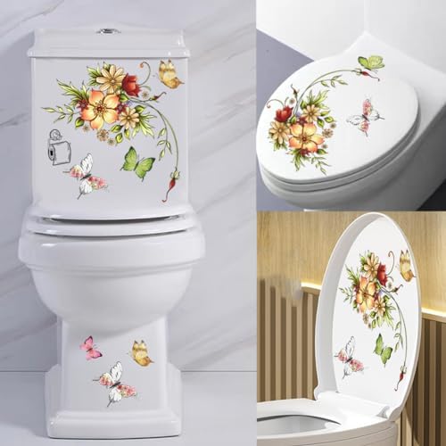 CASADECOR Toilet Theme Wall Decals PVC Vinyl Sticker
