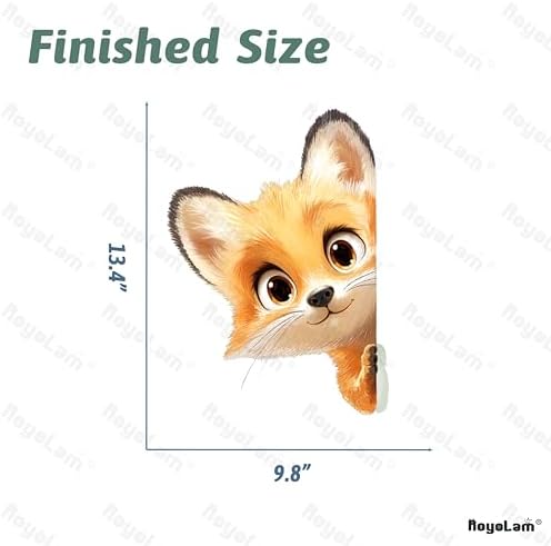 Peekaboo Fox Wall Decals Removable Cartoon Decor