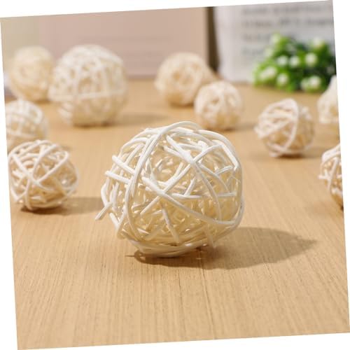15Pcs White Rattan Balls for Wedding Christmas Party Decor