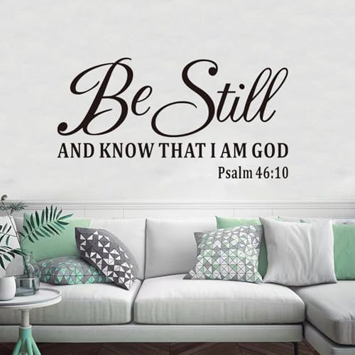 Bible Verse Wall Sticker Be Still and Know I Am God