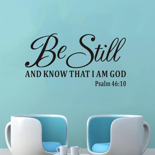 Bible Verse Wall Sticker Be Still and Know I Am God