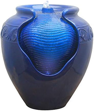 Teamson Home 1696 In Outdoor Water Fountain with LED Lights