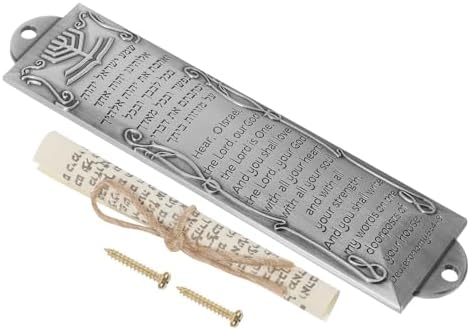 VICASKY Brass Mezuzah Door Hanger with Scroll
