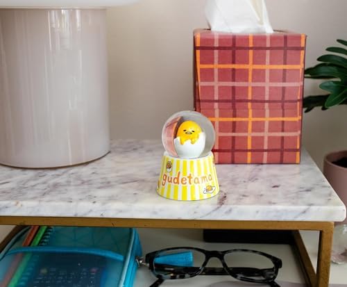 Sanrio Gudetama Mini Light-Up Snow Globe 3 Inches Tall