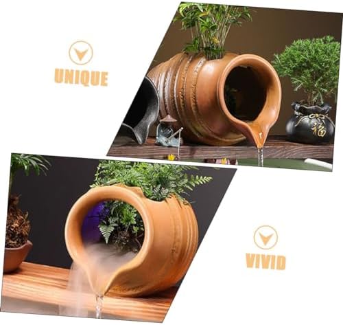 Ceramic Jar Water Fountain for Garden and Yard Decoration
