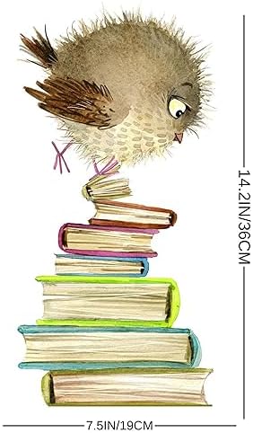 Owls Books Wall Decals for Kids Room Decor