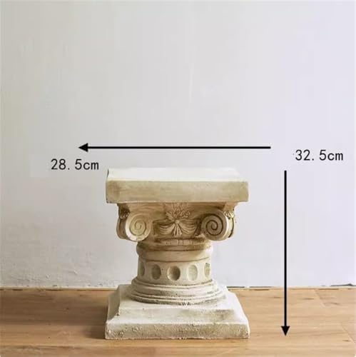 Greek Column Retro Roman Pillar Ornament Garden Display Base