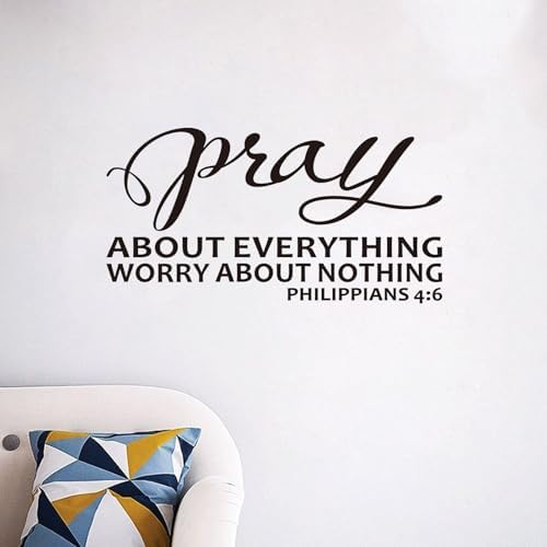 AnFigure Bible Verse Wall Stickers for Bedroom 21x11