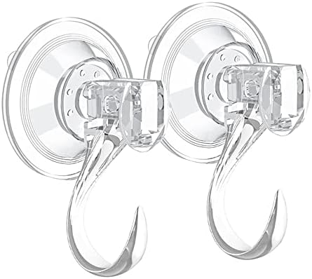 2 Pack Suction Cup Wreath Hanger for Glass and Smooth Surfaces