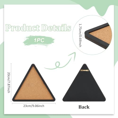 UNICRAFTALE Black Frame Cork Bulletin Board