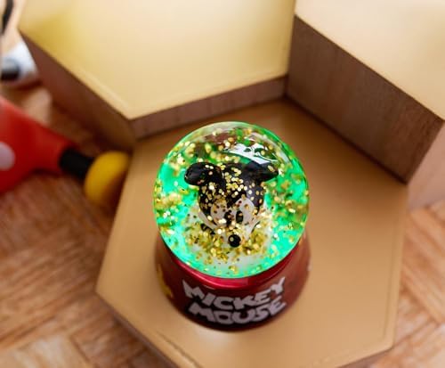 Disney Mickey Mouse Light-Up Snow Globe 3 Inches Tall