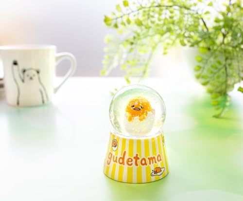 Sanrio Gudetama Mini Light-Up Snow Globe 3 Inches Tall