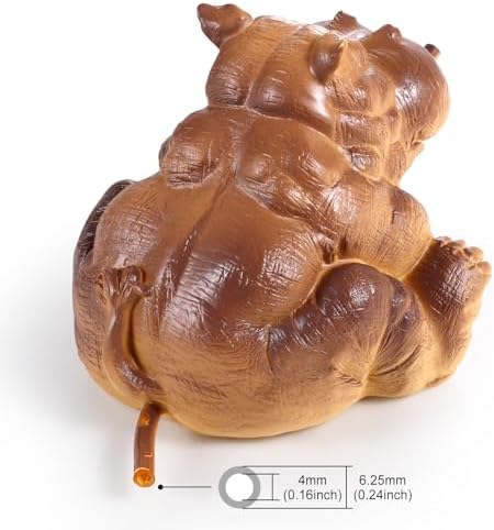 Hippo Water Spitter Statue for Pools and Ponds