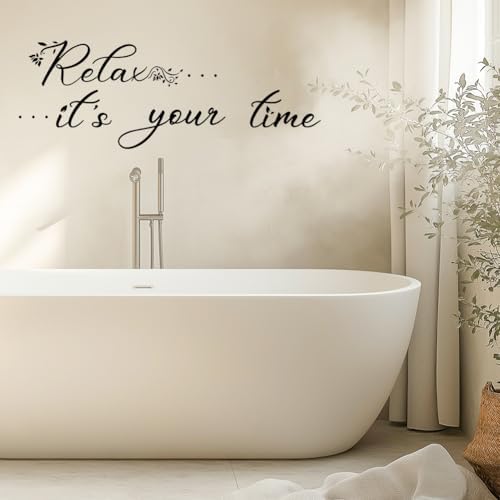 PLIGREAT Relax Quotes Wall Stickers Peel and Stick