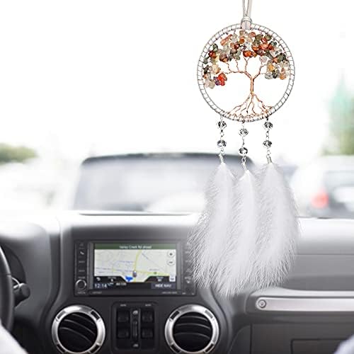 Alynsehom Dream Catcher Car Rear View Mirror Pendant