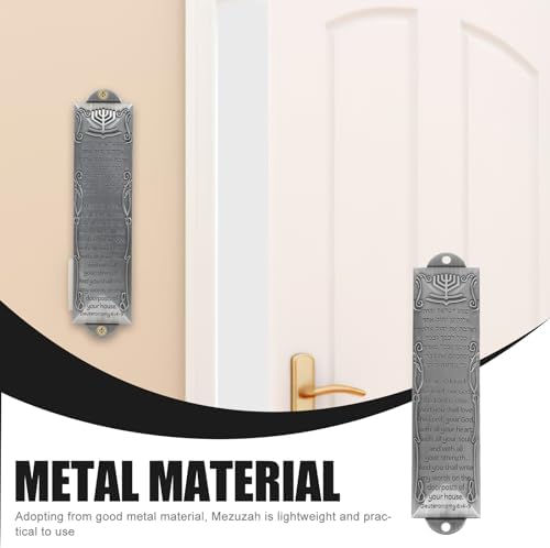 VICASKY Brass Mezuzah Door Hanger with Scroll