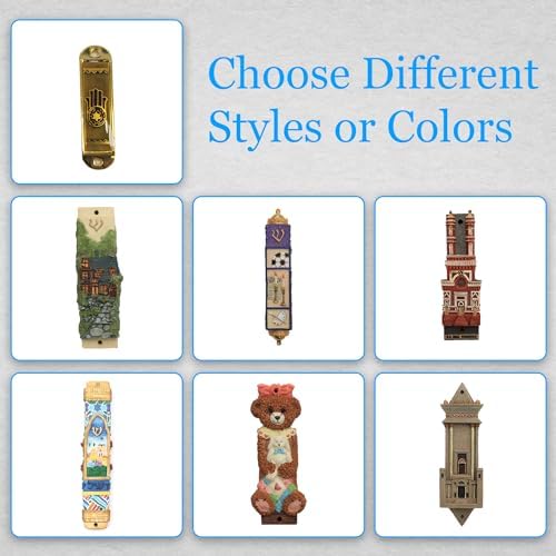 Majestic Giftware 4 Inch Ceramic Mezuzah with Mountains Design