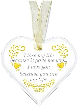 SAIYI K9 Crystal Heart Hanging Decorative Plaque