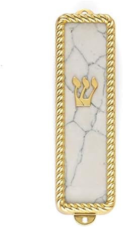 Reed Barton Roseland Mezuzah Cover 030 LB Metallic