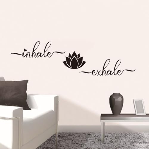AnFigure Yoga Quotes Wall Sticker 25x7 Inches