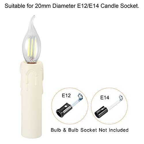 PATIKIL Candle Socket Covers 25x100mm 6 Pack