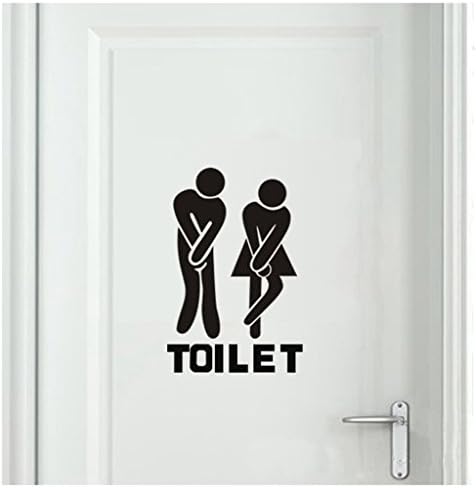 Bestjybt Removable Toilet Wall Sticker